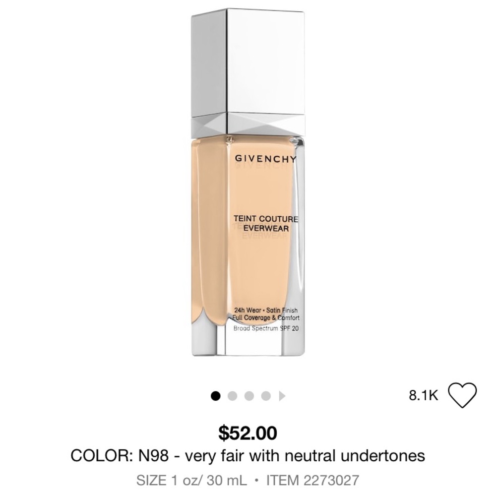 Givechy Teint Couture Everwear Foundation